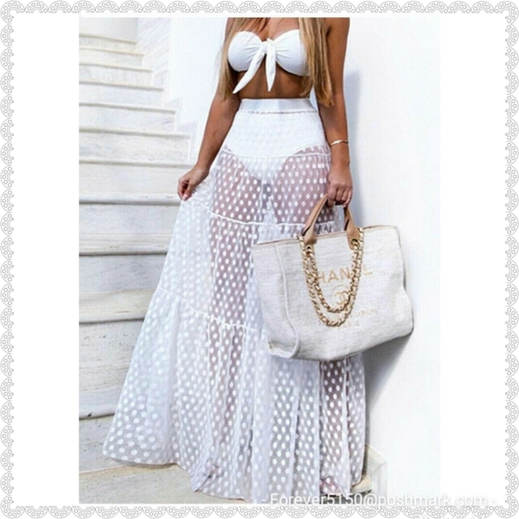 Boho Beach Maxi Skirt - Picture 2 of 6